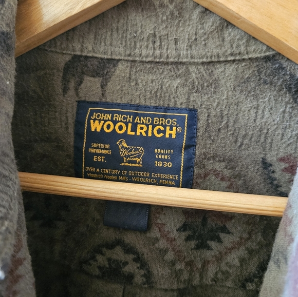 Woolrich Vintage Aztec Flannel Rare - Picture 3 of 3